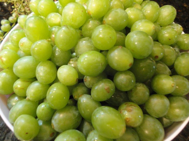 Picked, Cleaned and Washed Home Grown Grapes