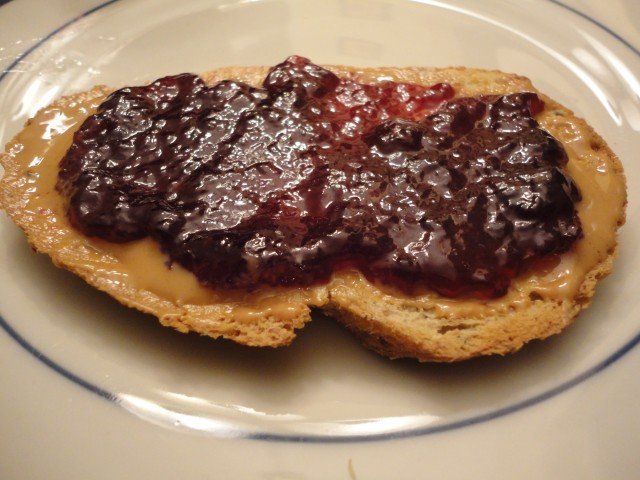 Mustang Grape Jam with Peanut Butter & Toast
