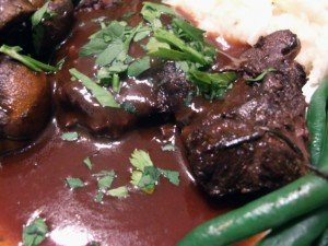 Slow braised beef cheeks